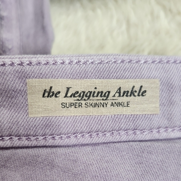 AG Adriano Goldschmied The Legging Ankle Super Skinny Stretch Denim 27R Lilac - Picture 5 of 16